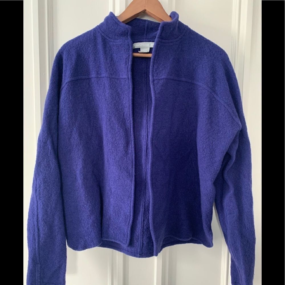 Purple Marconi wool coat medium